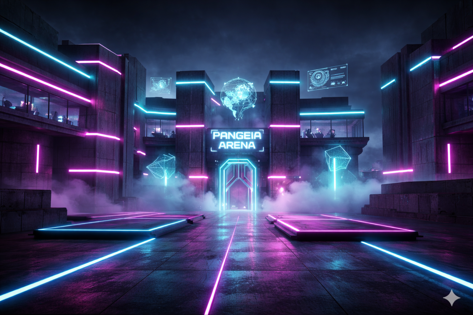 Key art manifesto da Pangeia Arena