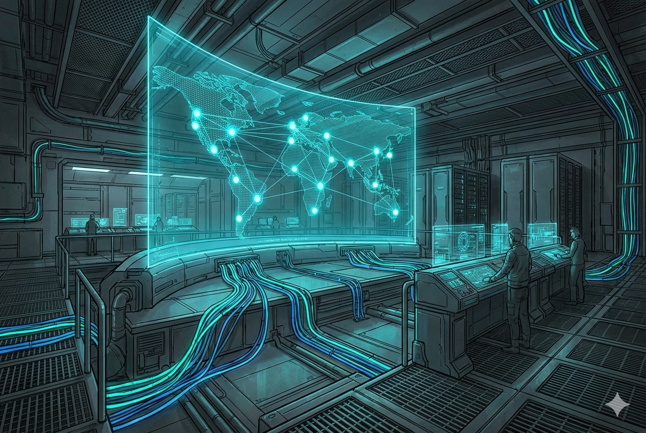 Data nexus da infraestrutura gamer